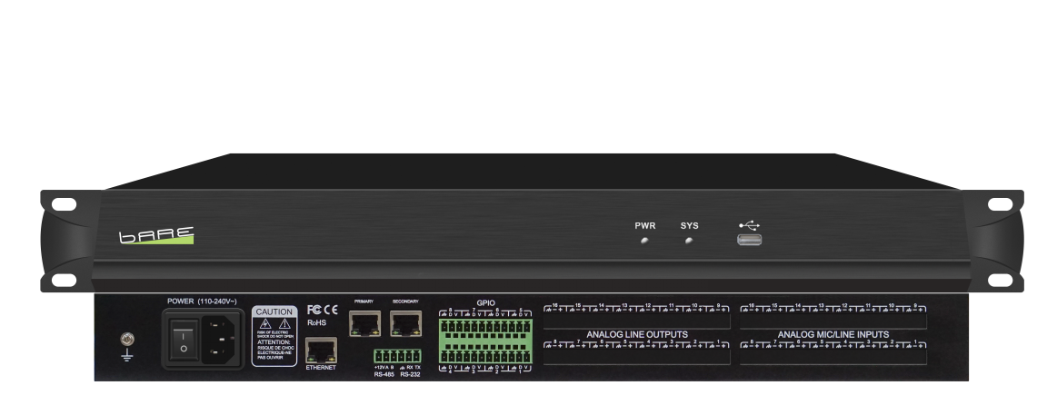 bare（泊尔） 数字音频处理器 CE-6464D